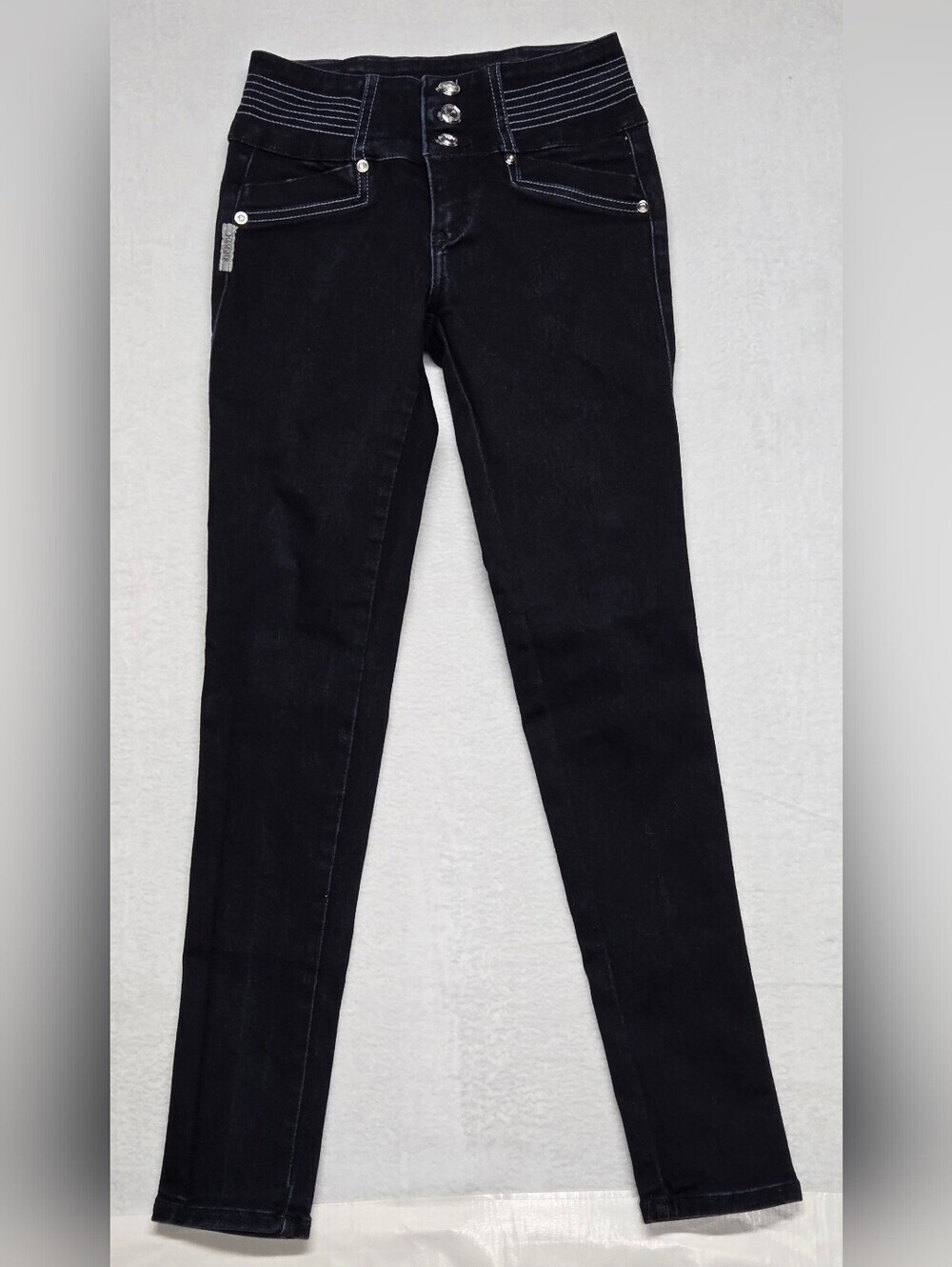 Hammer 1 Stretch Denim Jeggings Decorative Buttons Stitching